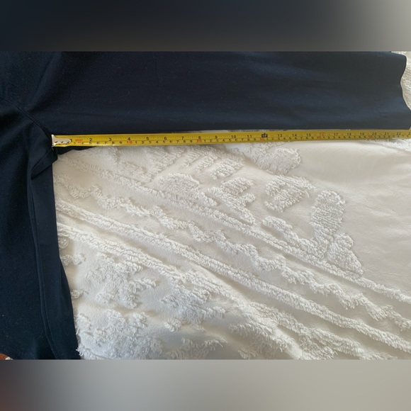 NWT Ralph Lauren Navy Cotton Wide-Leg Pants Front Zip Closure Size 12P - Picture 13 of 14